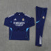 /26 Real Madrid Royal Blue Half Pull Training Suit (Adults&amp;Kids)7