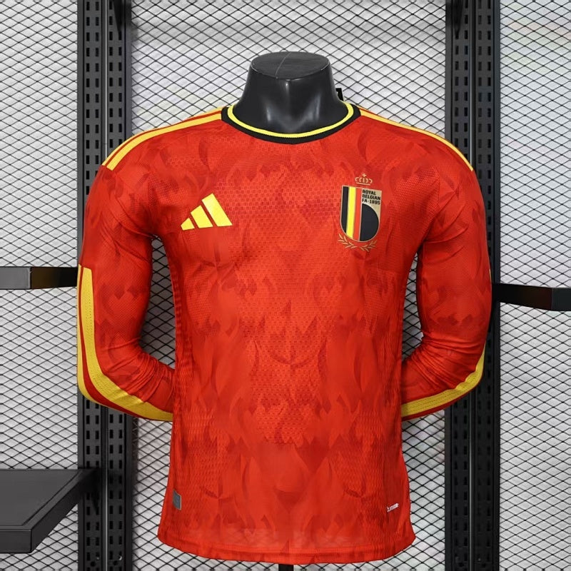 /27 Belgium home long sleeved Player Edition S-3XL5