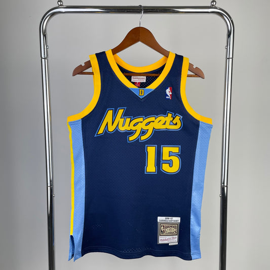 MN Hot Pressed Retro Jersey: SW Nuggets 2006/07 Navy Blue 15 # Anthony