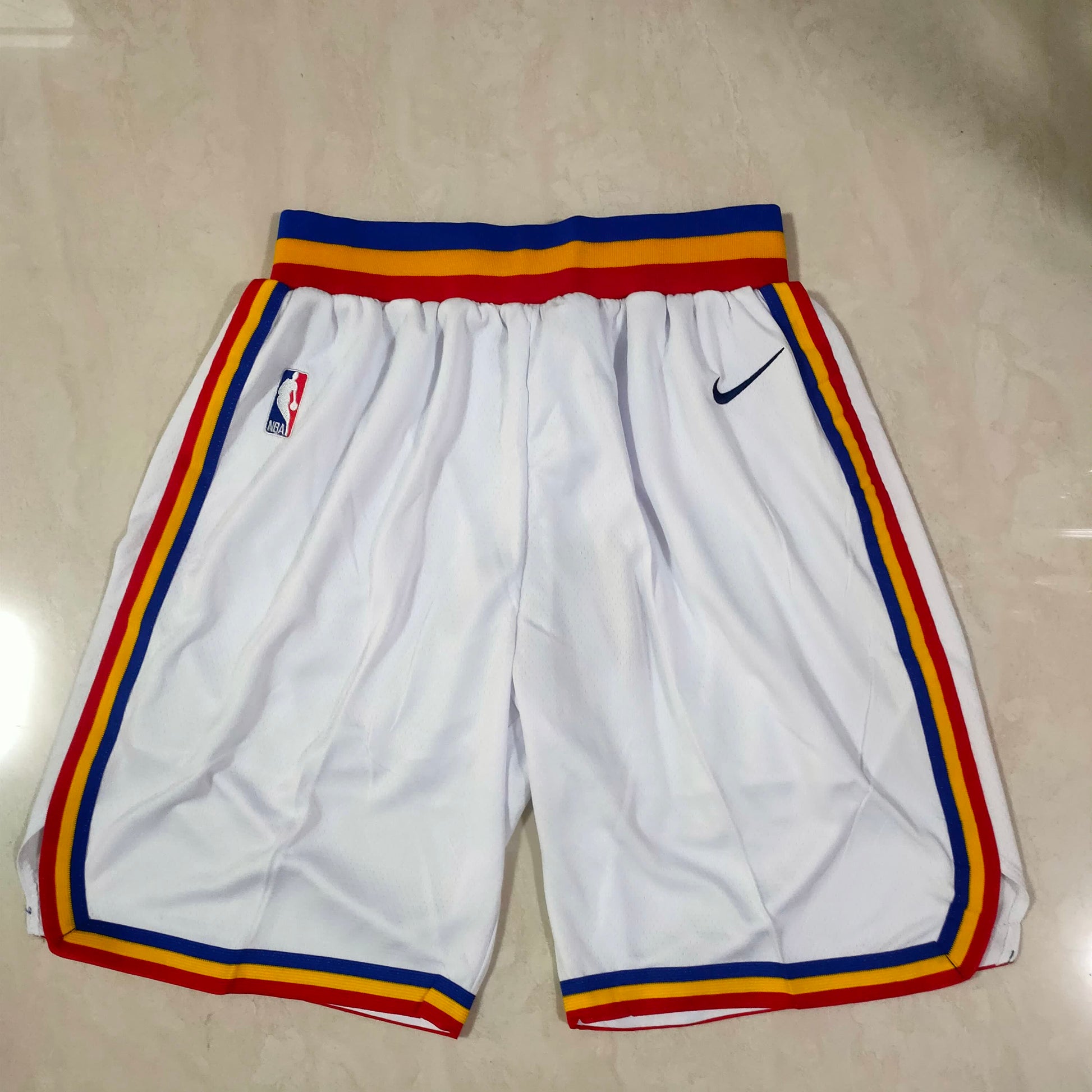 Warriors White San Francisco Classic Shorts