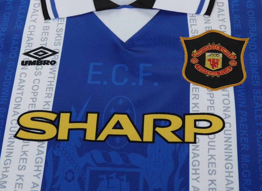 Retro Kids 1994/96 Manchester United Second away football shirt&amp;Size16-287