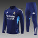 /26 Real Madrid Royal Blue Half Pull Training Suit (Adults&amp;Kids)7