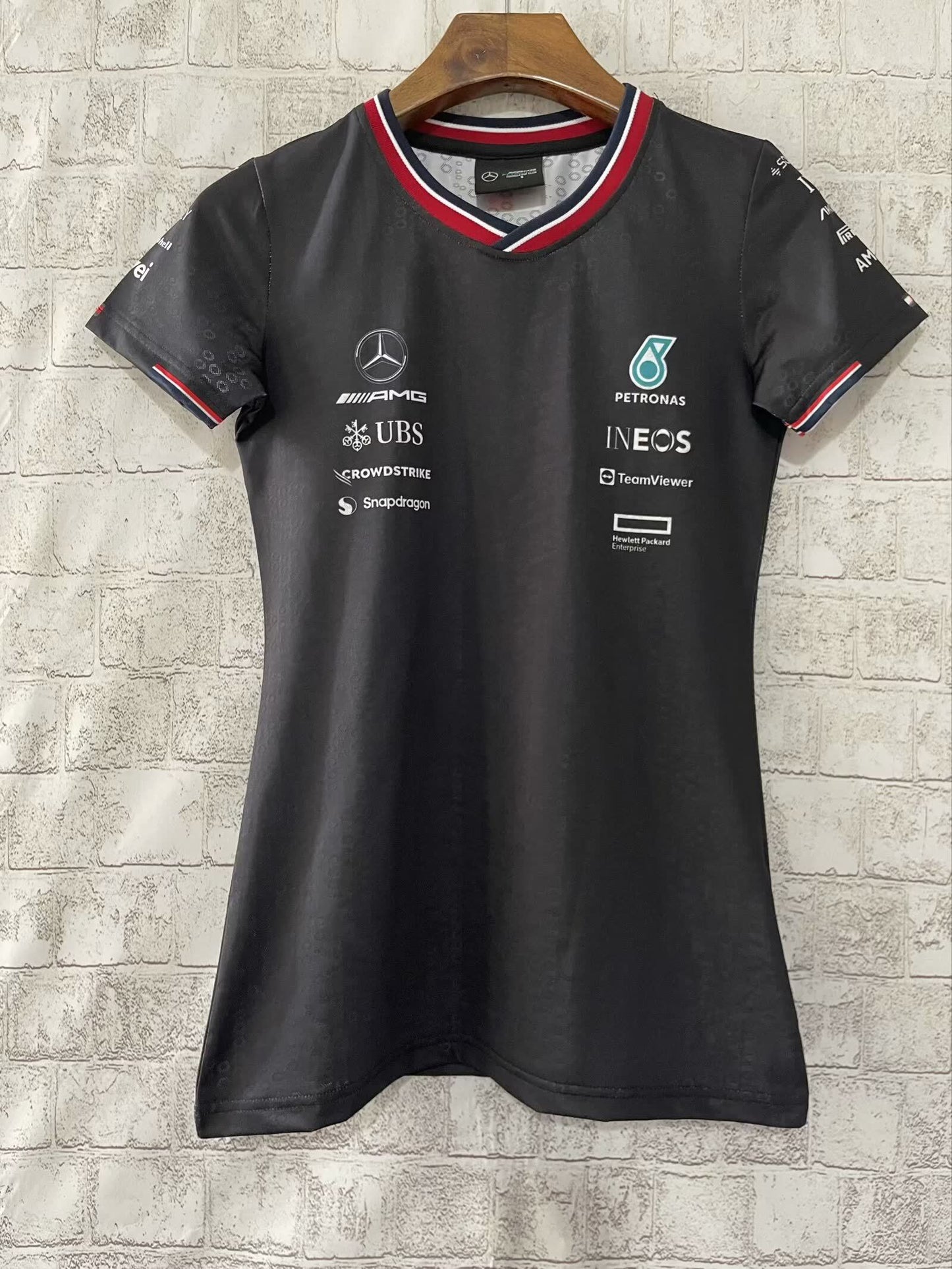 F1 Women 2024 Black Mercedes AMG Petronas S-XL