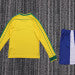 Retro Kids 1998 Brazil Home Long sleeved Football Shirt&amp;Size16-287