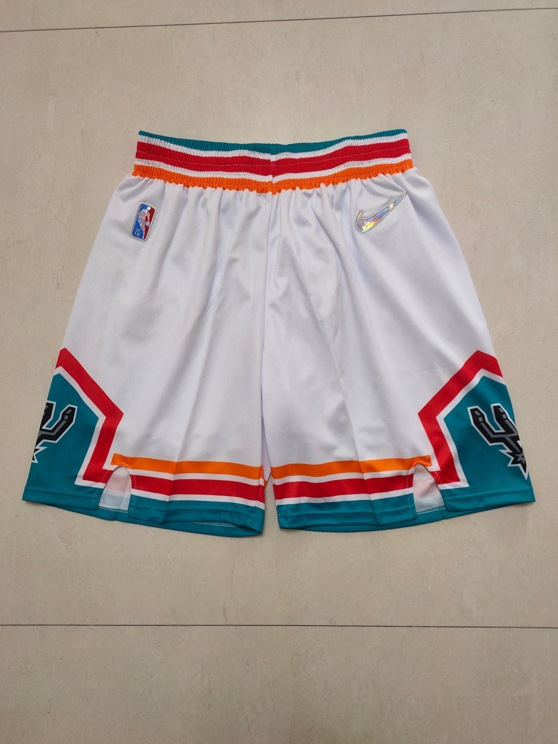 Spurs White 75th Anniversary Shorts