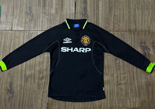 Retro 98/99 Manchester United Black Champions League Edition Long Sleeve S-XXL