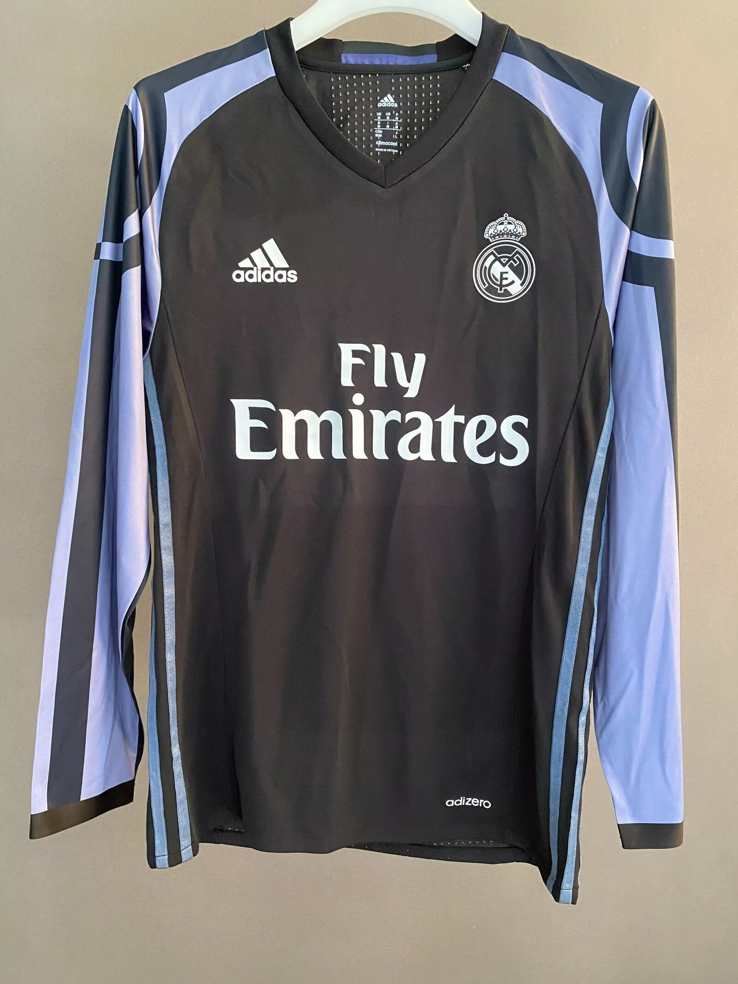 Retro 2016/17 Real Madrid Second away Long Sleeve Player Edition S-3XL