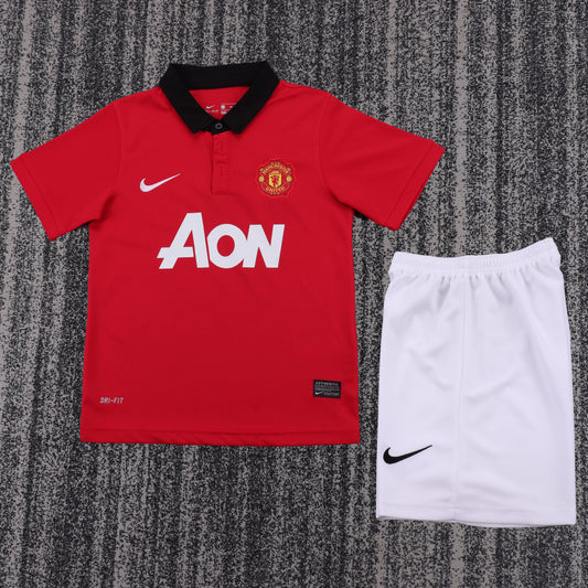 Retro Kids 2013/14 Manchester United home football shirt&amp;Size16-28