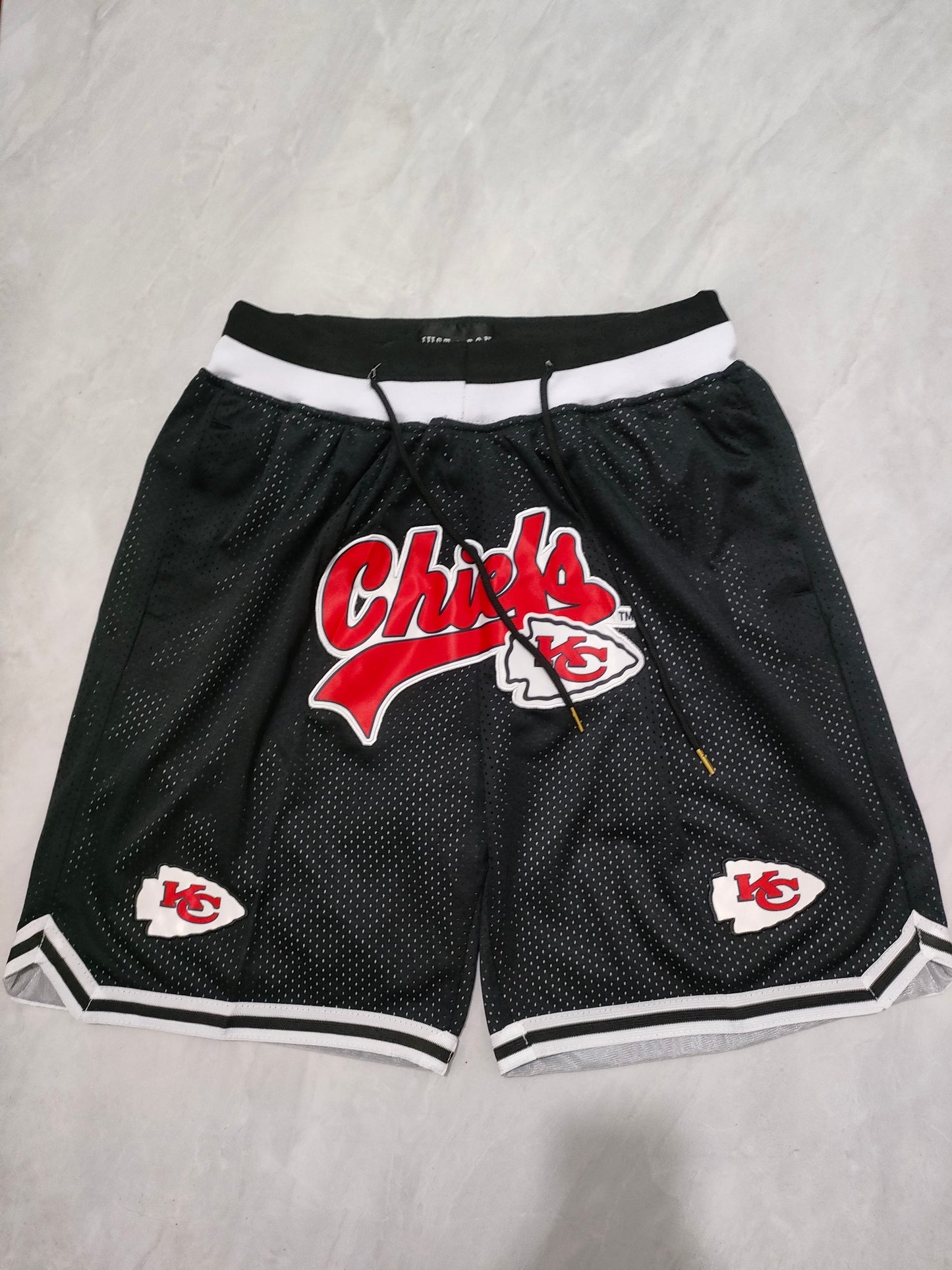 Kansas City Chiefs Black Pocket NFL Shorts S-XXL