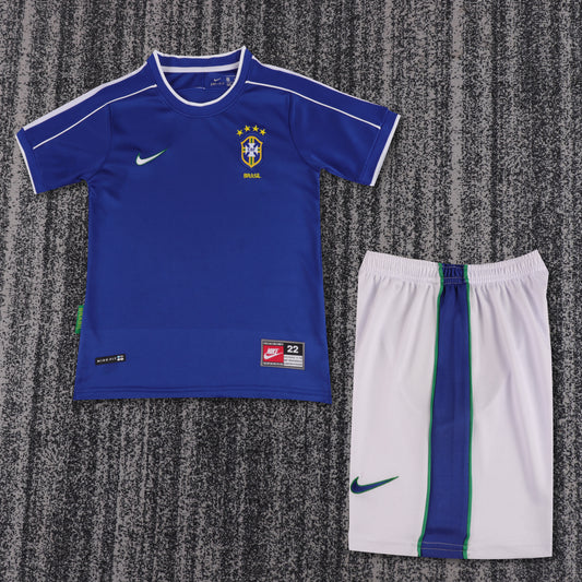 Retro Kids 1998 Brazil away Size: 16-28
