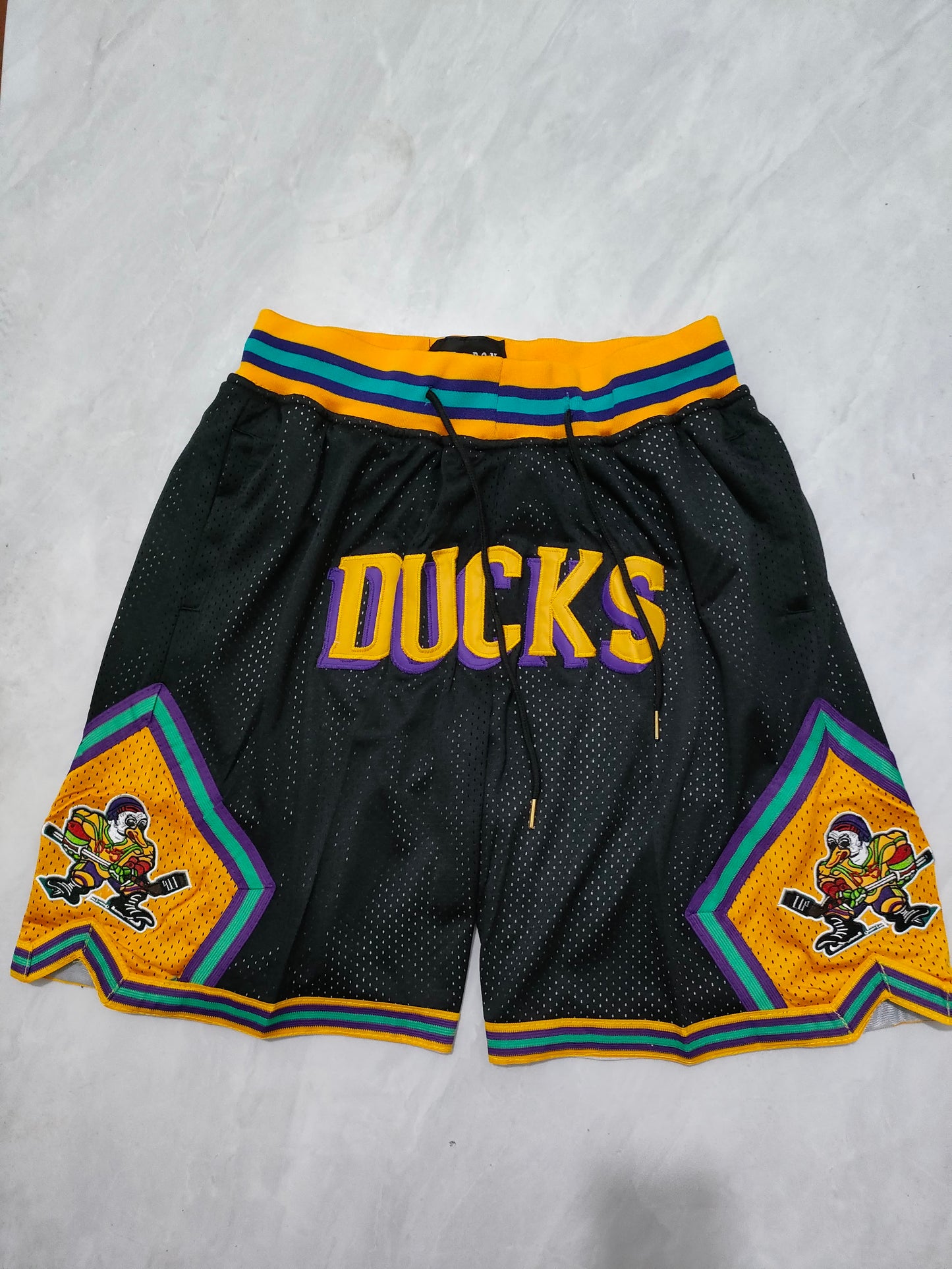 Ice Hockey Duck Black Pocket Shorts S-XXL