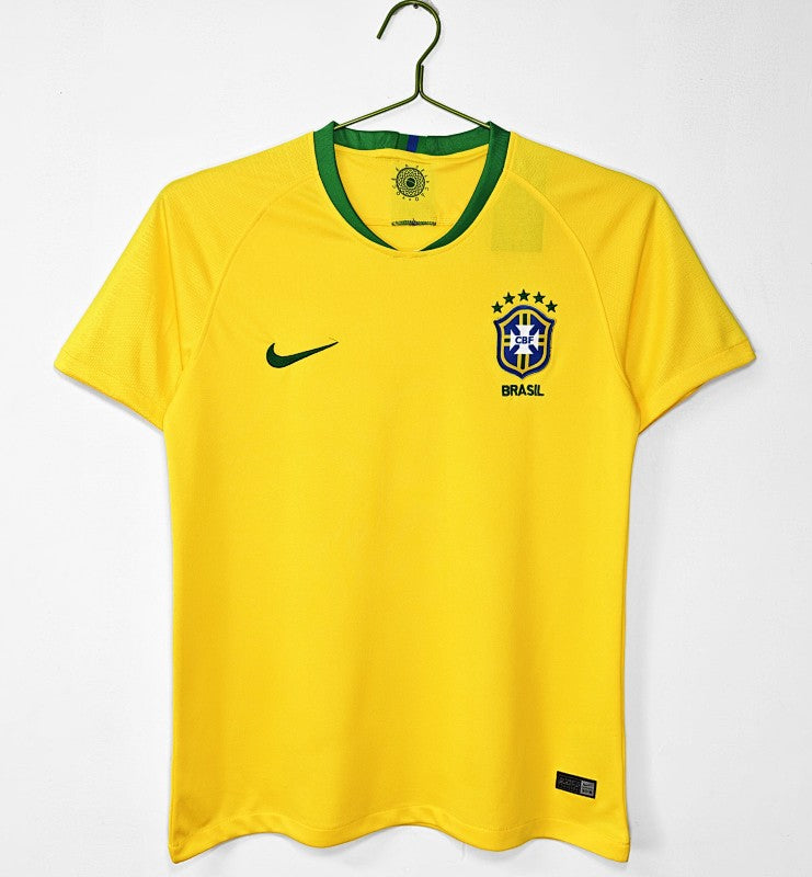 Retro 2018 Brazil home S-XXL6
