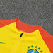 /26 Brazil Yellow Half Pull Training Suit (Adults&amp;Kids)8
