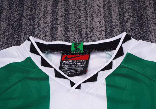 Retro Kids 1996 Nigeria Home Green Football Shirt&amp;Size16-287