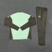 /26 Real Madrid Light Green Half Pull Training Suit S-XXL6