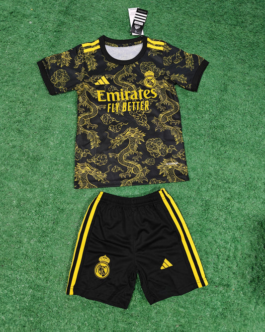 24/25 Kids Real Madrid Special Edition Little Yellow Dragon Size 16~28
