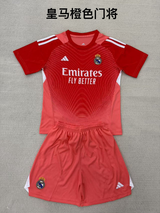 25/26 Real Madrid Orange Goalkeeper[ Adults # Kids]