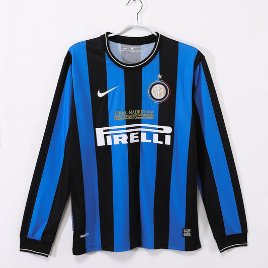 Retro 2009/10 Inter Milan home long-sleeved shirt S-XXL5