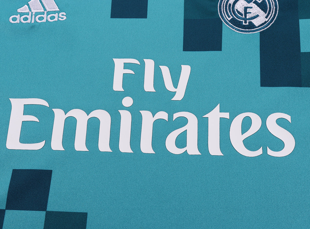 Retro Kids 2017/18 Real Madrid Second away Long sleeved&amp;Size16~286