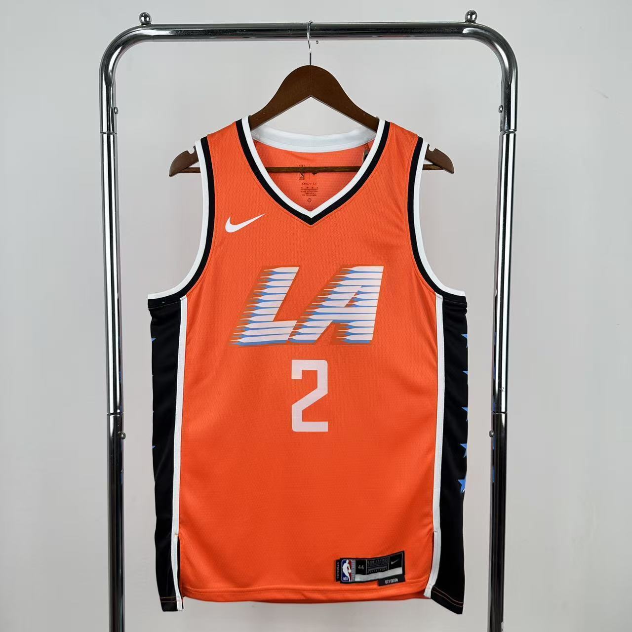 26th Los Angeles Clippers City Edition 2#Leonard NBA Jersey S-XXL