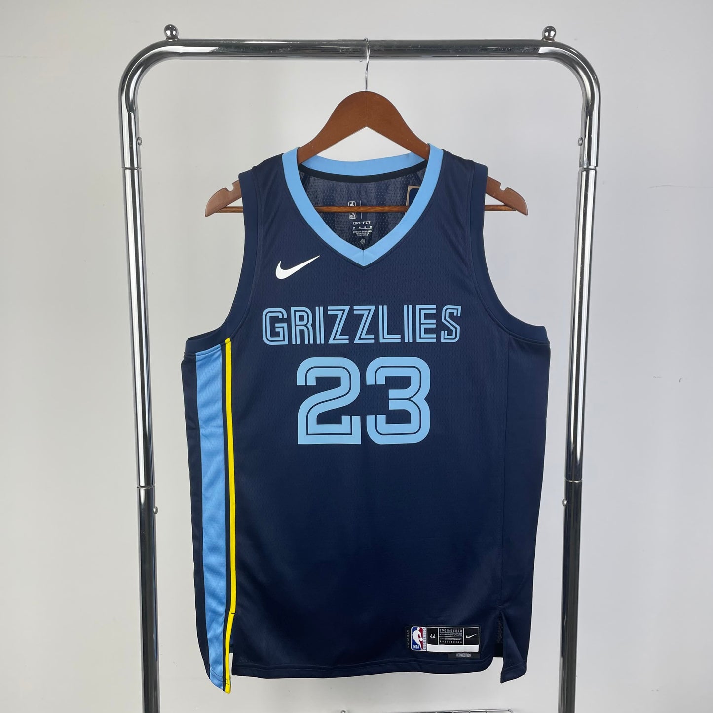 23 Season Grizzlies Away Navy No. 23 Rose
