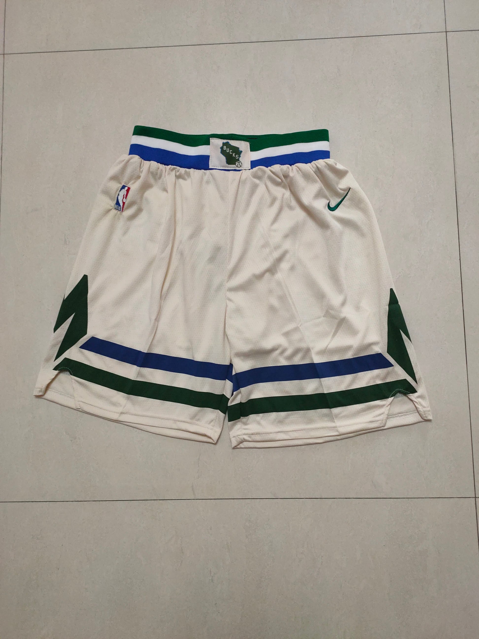 Bucks Off White Shorts