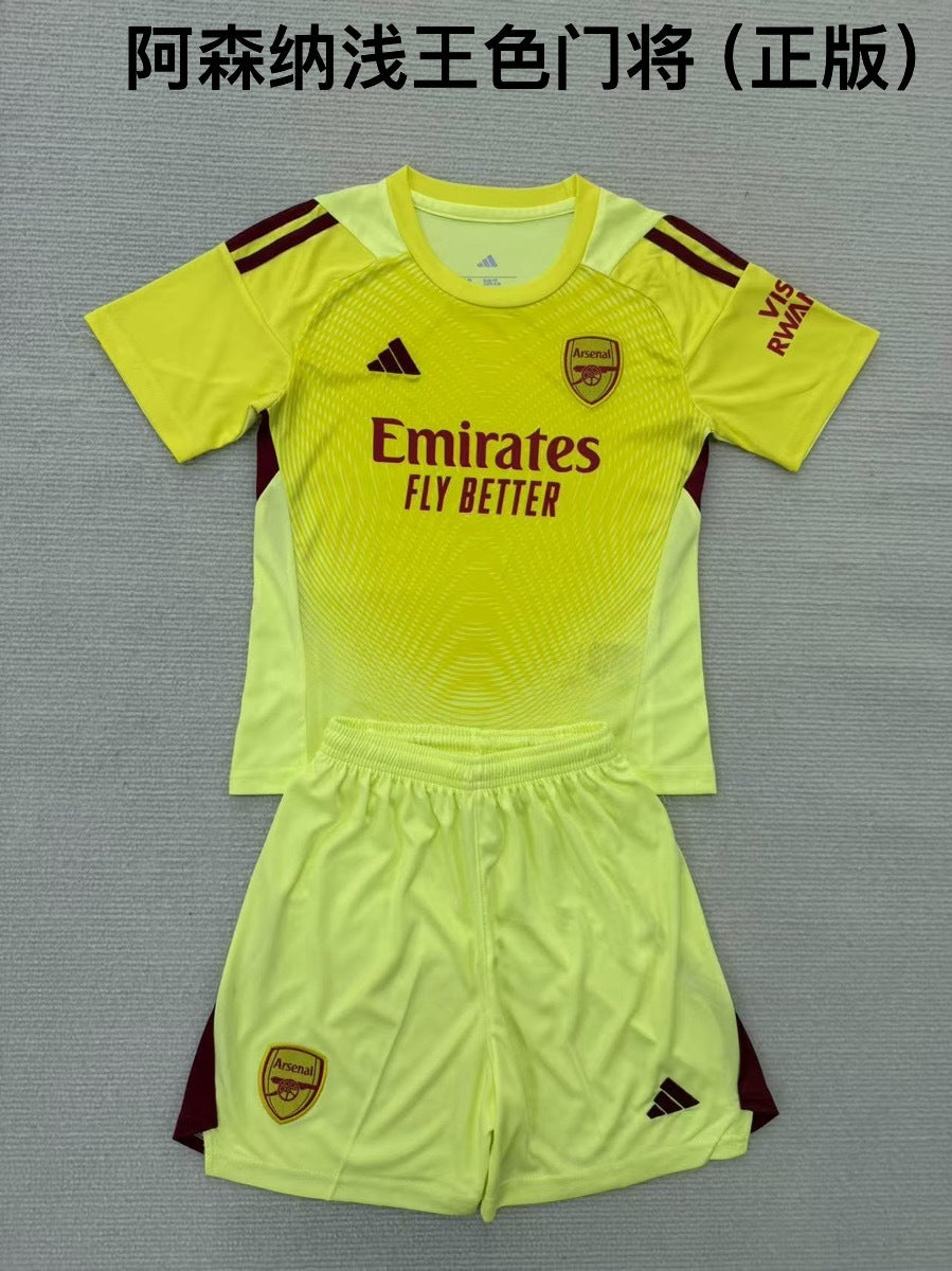25/26 Arsenal Light Yellow Goalkeeper [Adults # Kids]