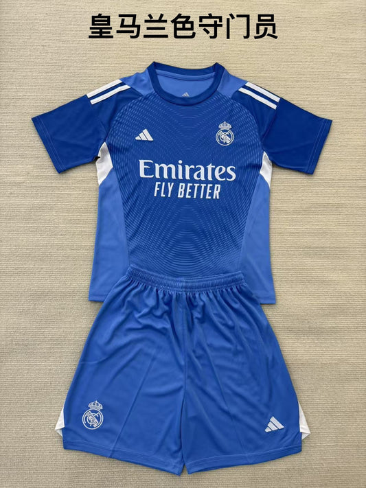 25/26 Real Madrid Blue goalkeeper [Adults # Kids]
