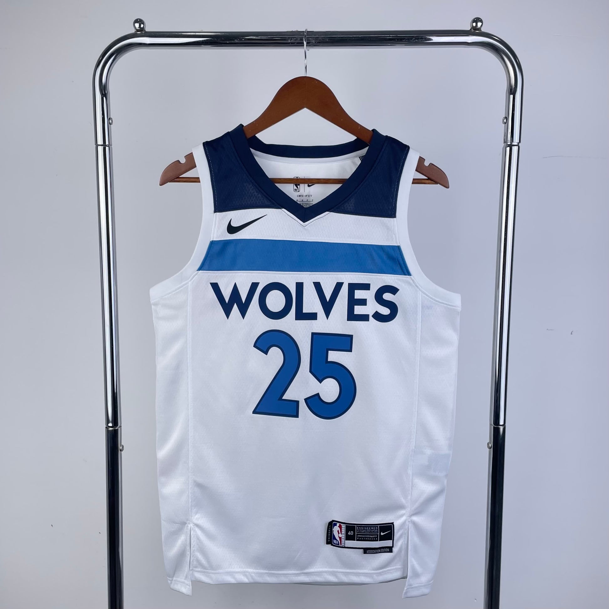 23 Season Timberwolves Home White 25 # Ross