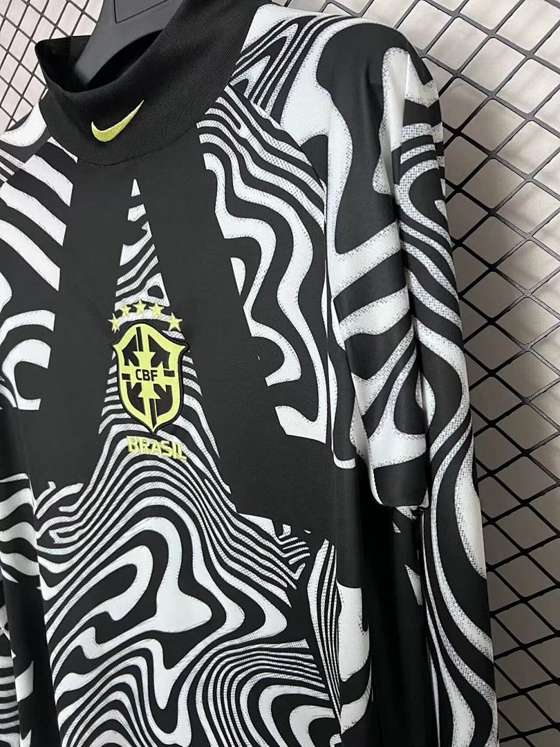 /26 Hollywood # Brazil Goalkeeper Long Sleeve Yupoo Soccer Jerseys S-XXL3