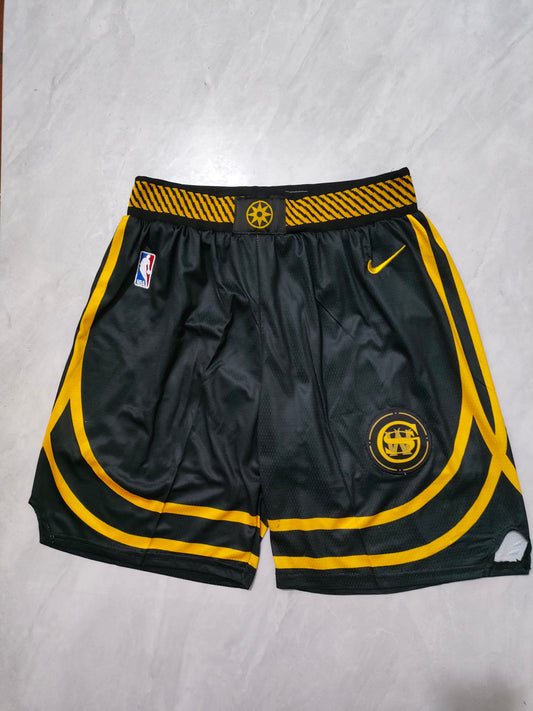 NBA 24 Season Warriors Black City Shorts