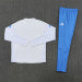 /26 Real Madrid White Match Light Blue Half Pull Training Suit (Adults&amp;Kids)9