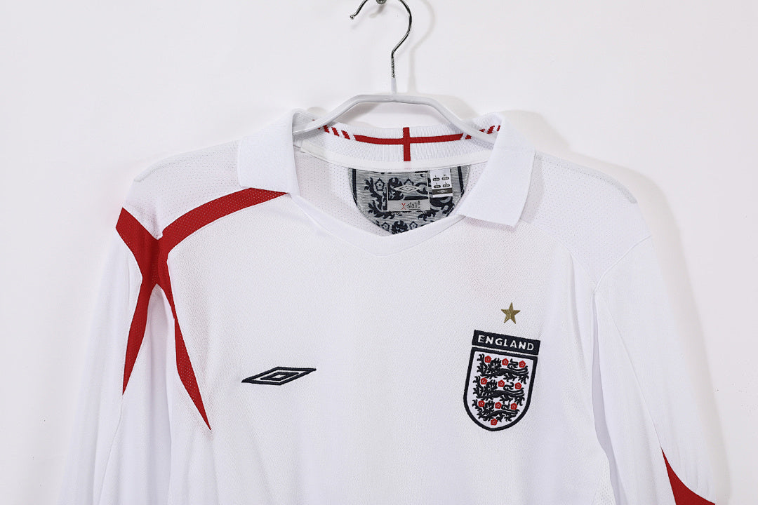 Retro 2006 England Home Long Sleeve S-XXL6