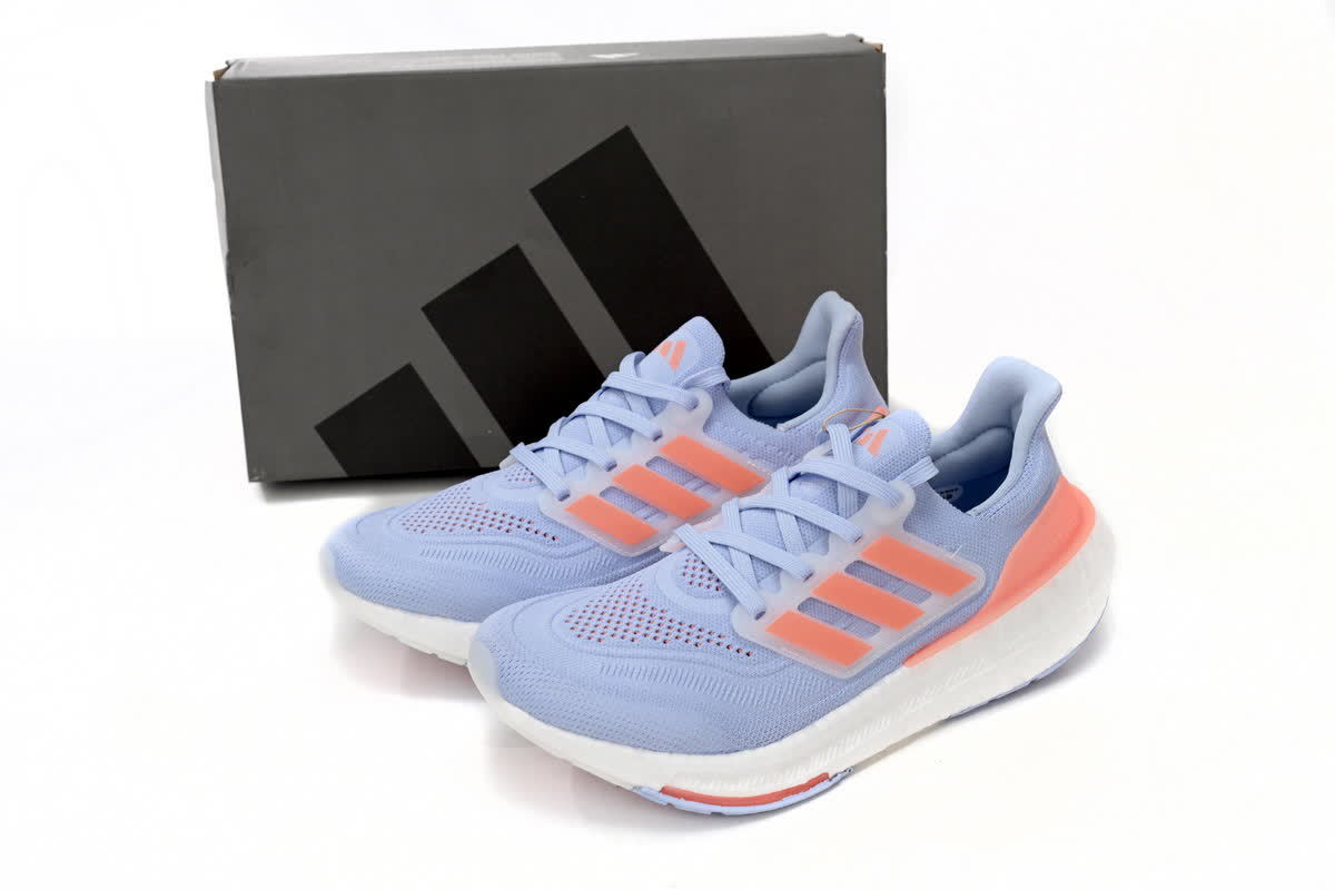 Light Blue Orange 8851-12 Adidas Ultra Boost 2023 LIGHT Black and White Size # 36- # 40
