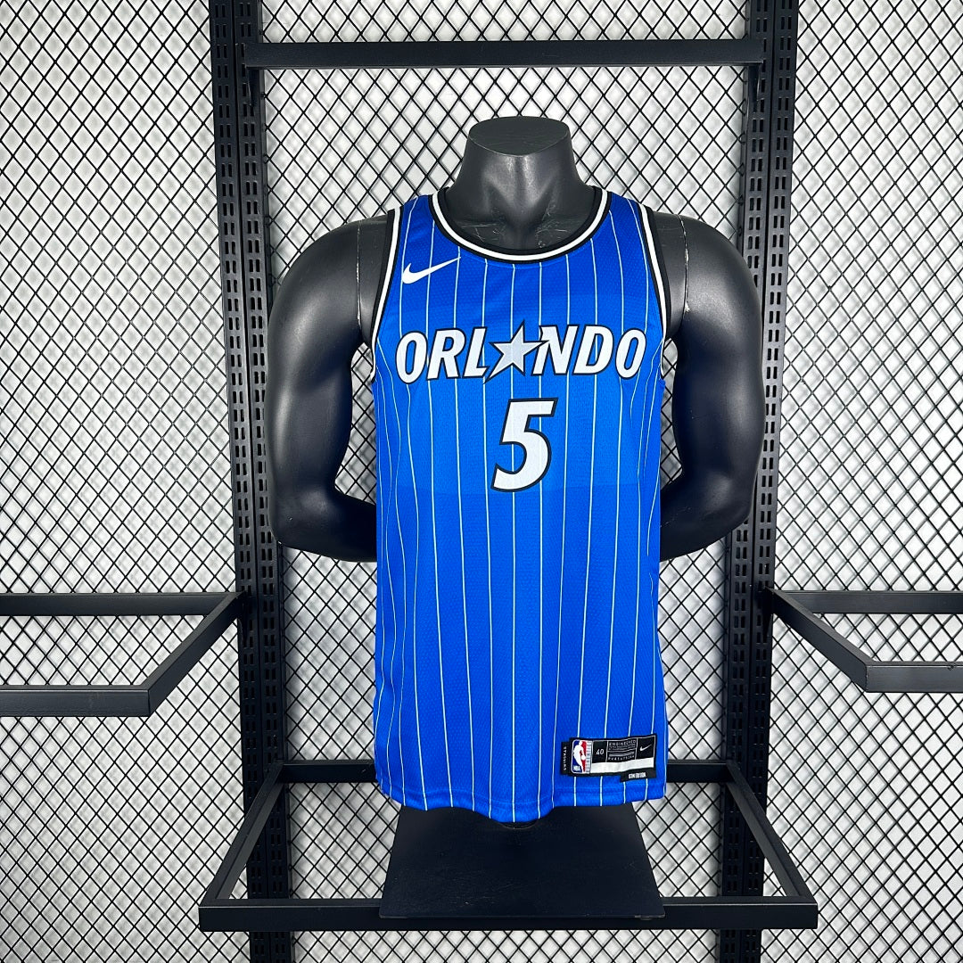 th Orlando Magic away blue 5 # Banchero NBA Jersey S-XXL5