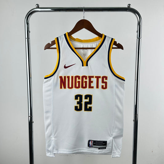 23th Nuggets White 32 # Gordon S-XXL