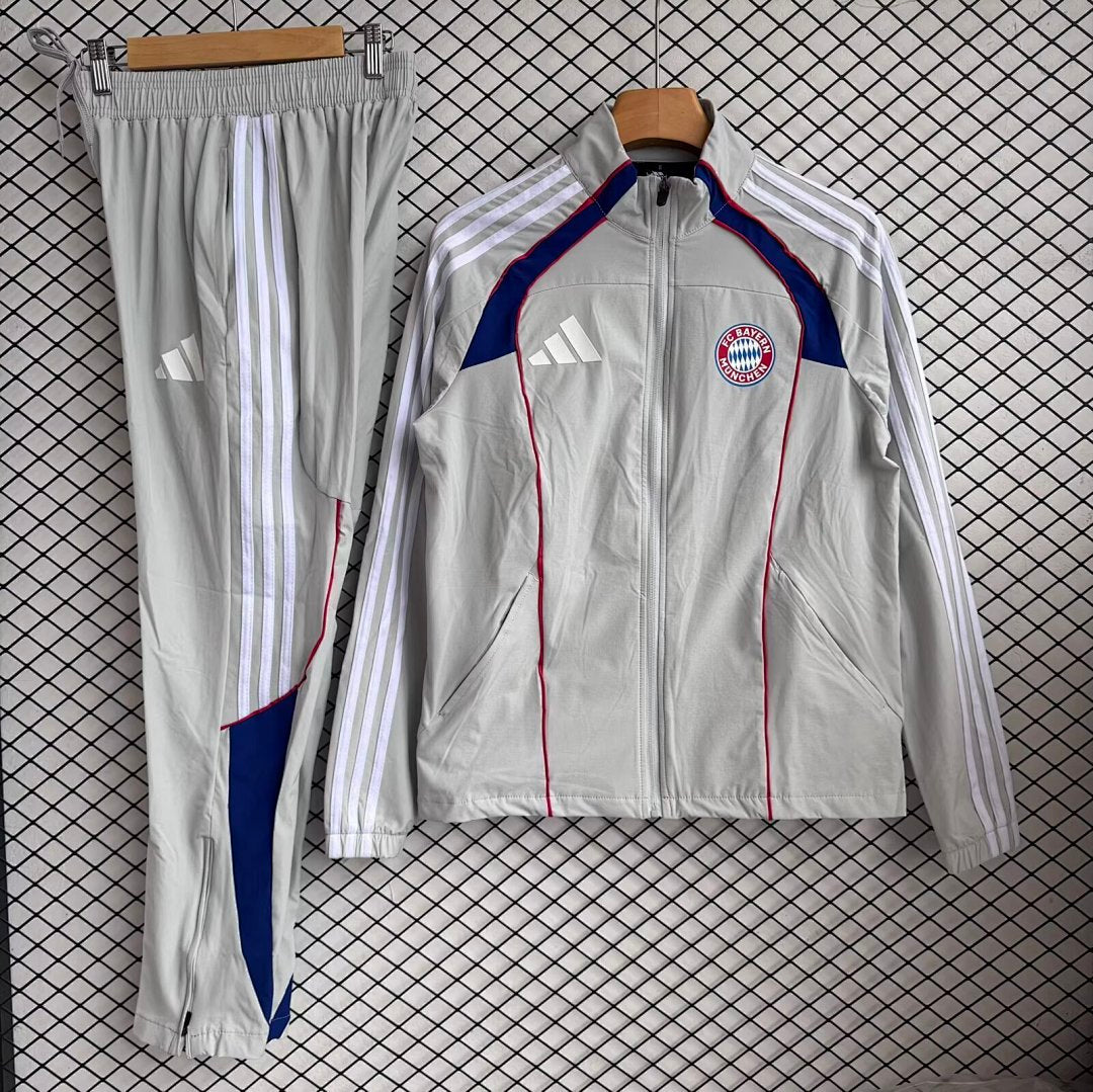 /26 Bayern Grey Windbreaker Set S-XXL3