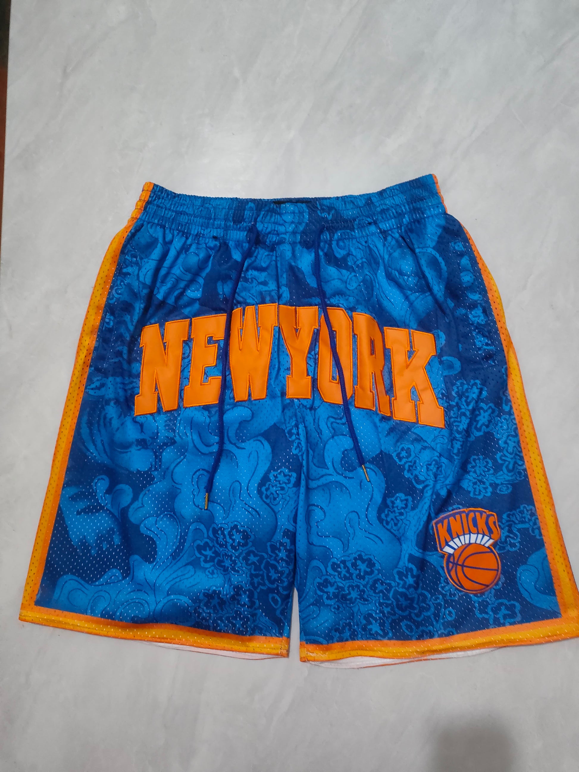 Tiger Year Knicks Colorful Blue Pocket Shorts