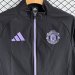 /26 Manchester United Black Windbreaker Set S-XXL3