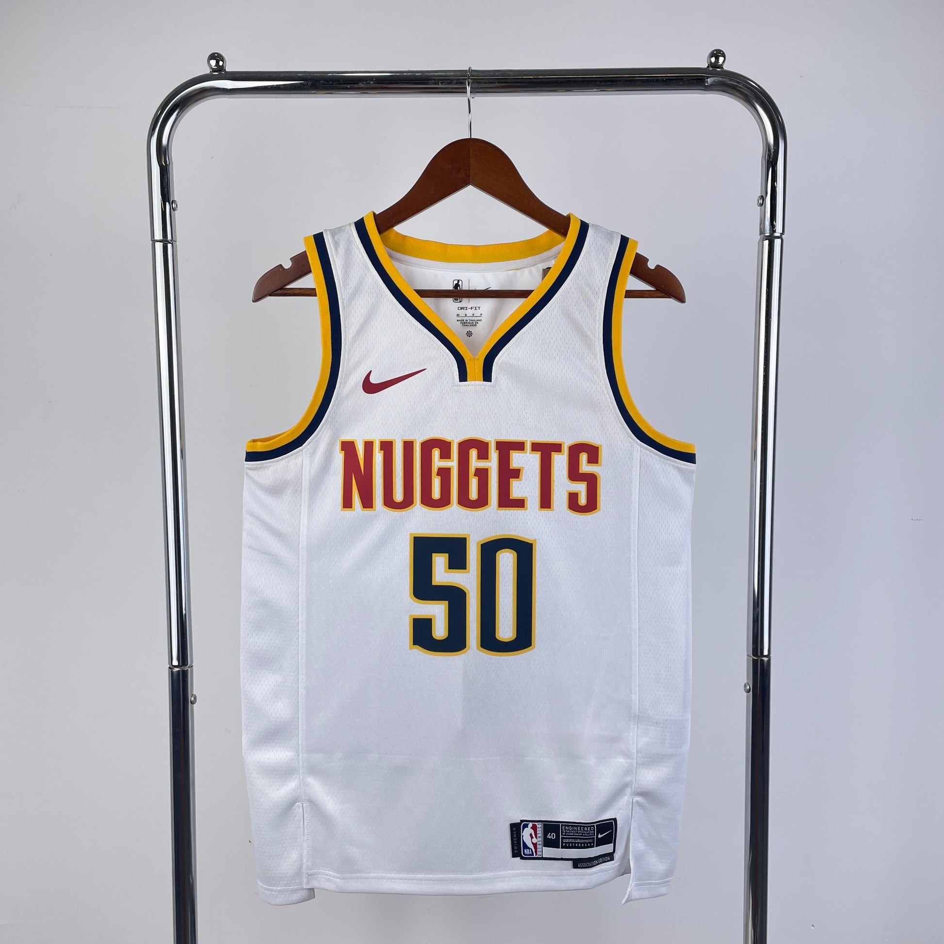 23 Season Nuggets White 50 # Gordon