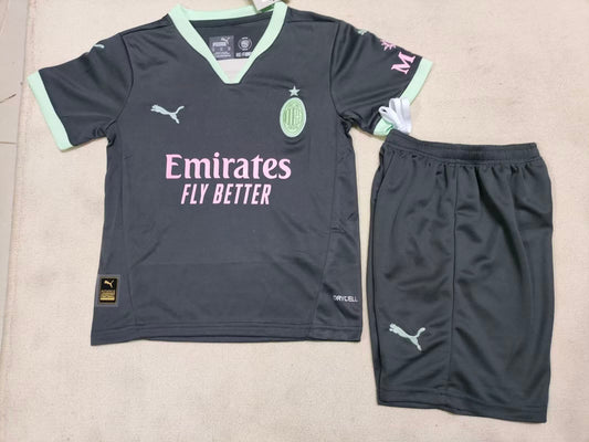 24/25 Kids AC Milan Second Away Size: 16-28
