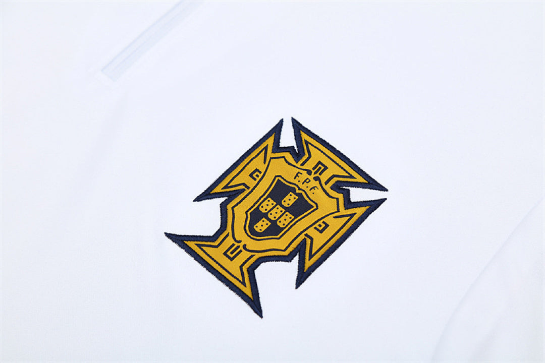 /26 Portugal White Half Pull Training Suit (Adults&amp;Kids)8
