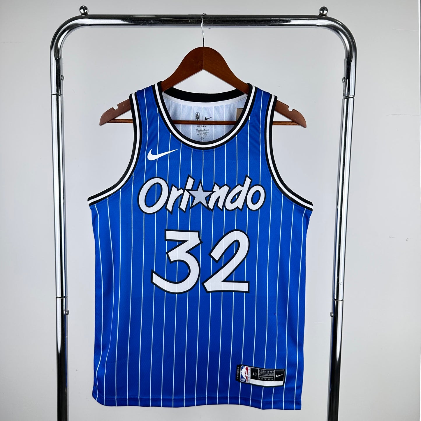 19 season Magic retro striped blue 32 O'Neal