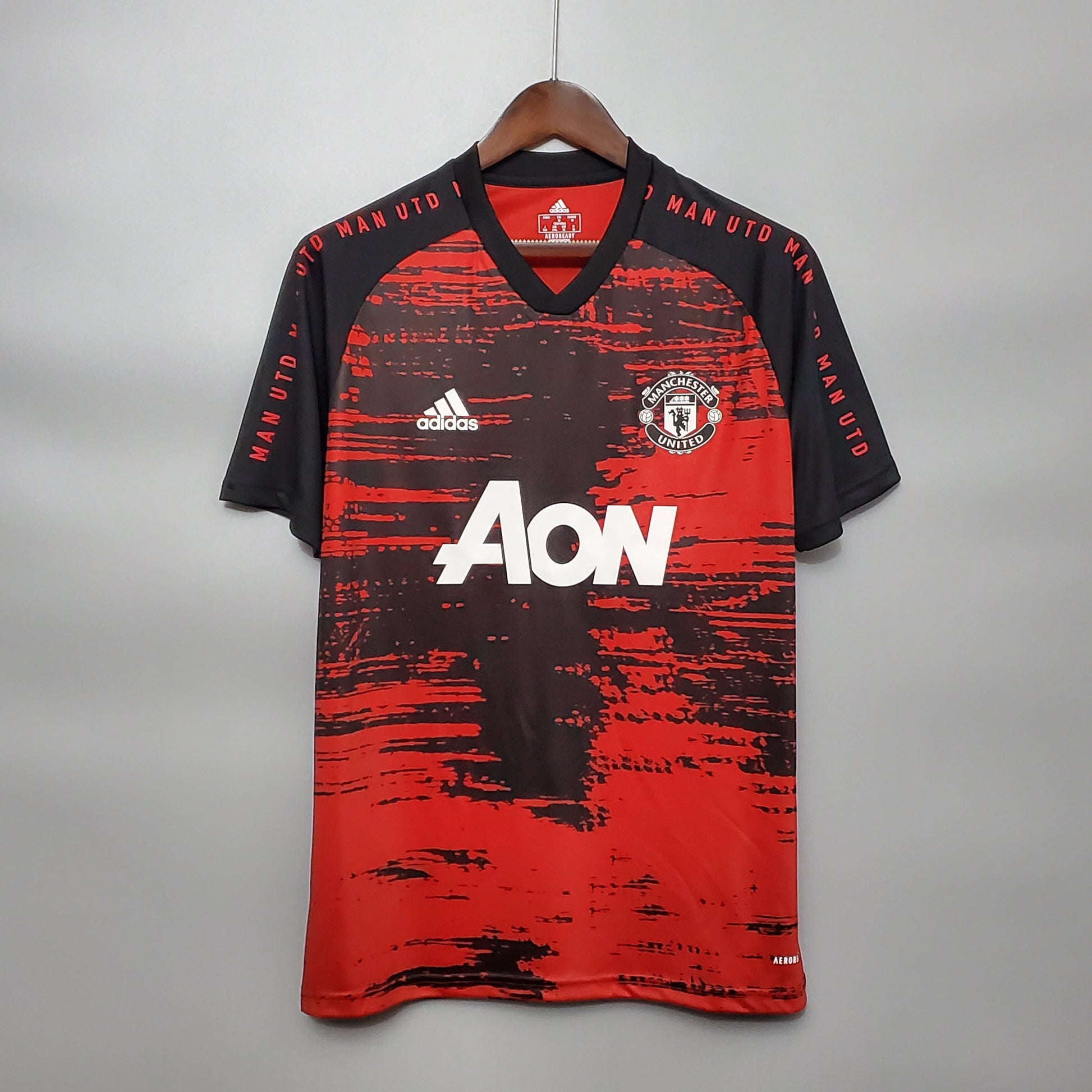 20/21 Manchester United Training Suit Red Black S-XXXL