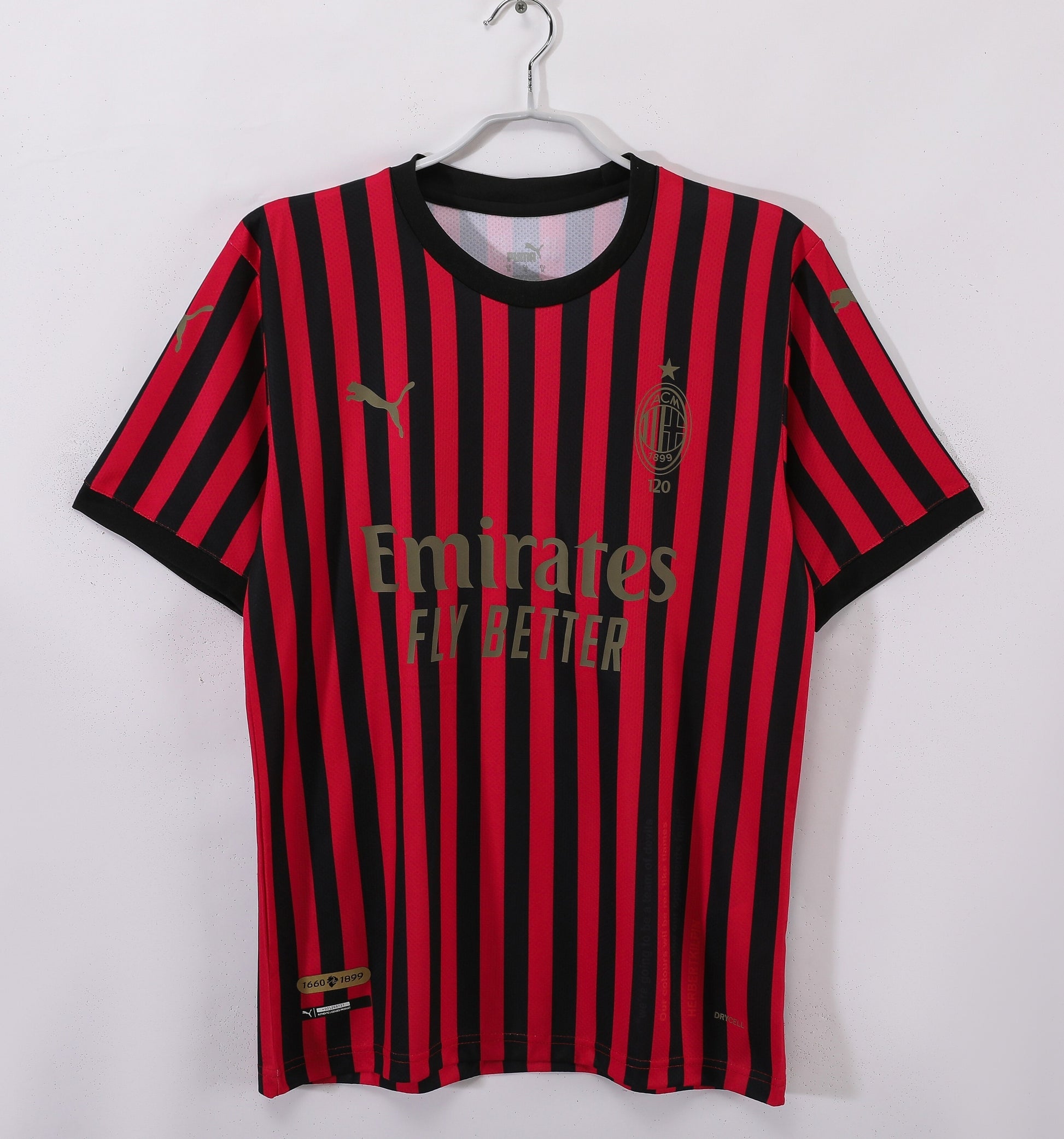 Retro 120th Anniversary Edition AC Milan Home Shirt XXL