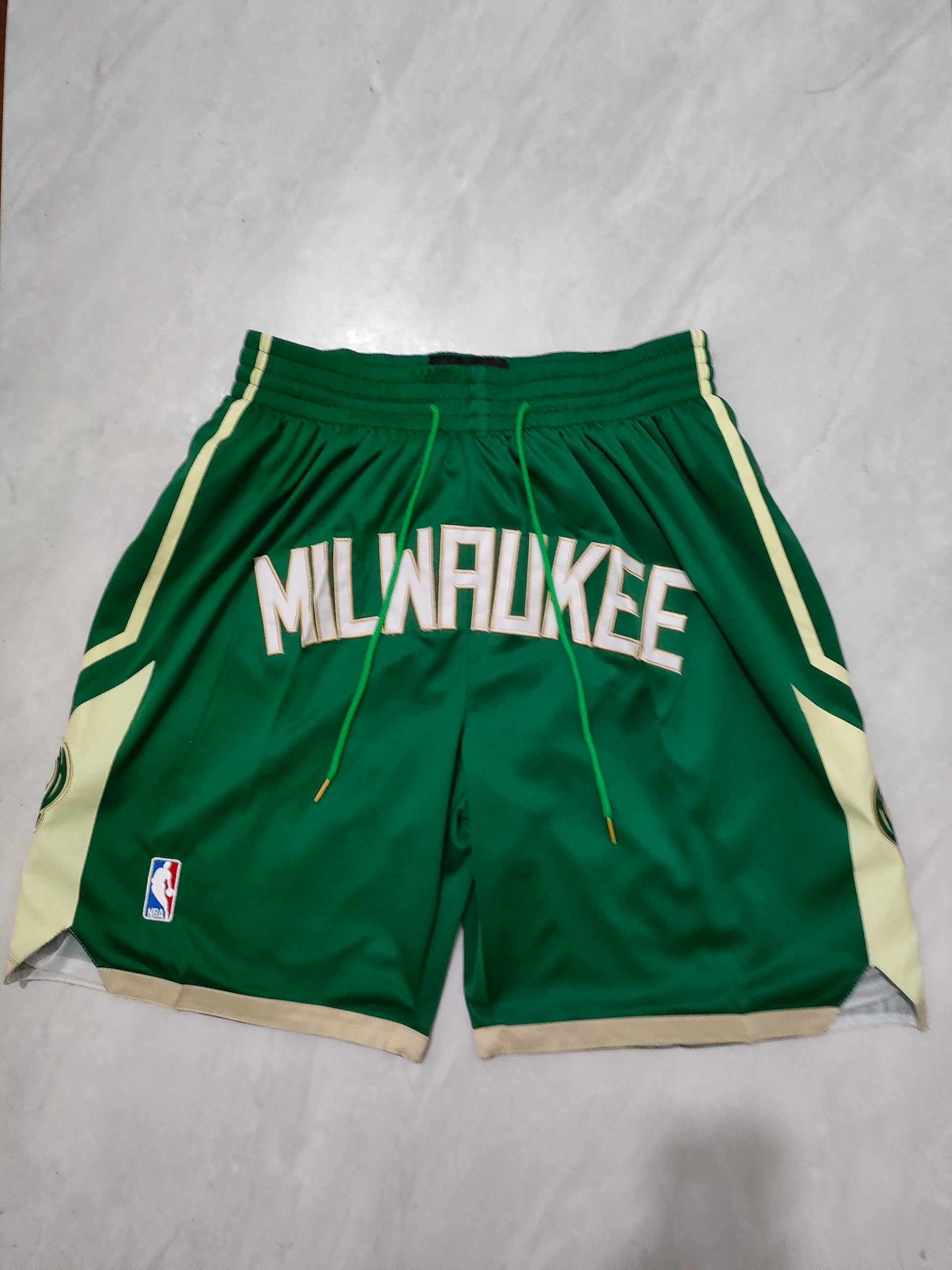 NBA Bucks Green Regular Shorts