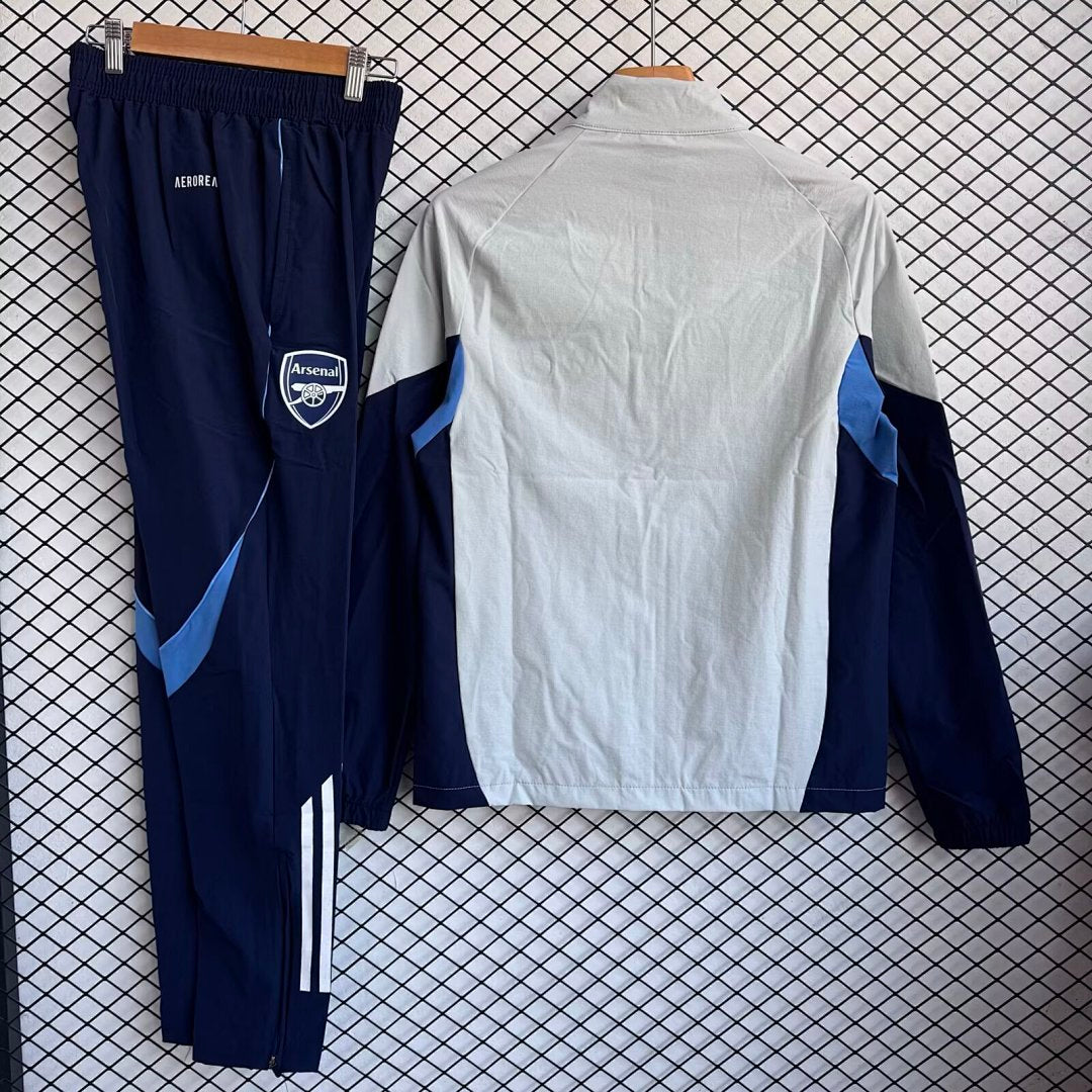 /26 Arsenal Grey Windbreaker Set S-XXL3