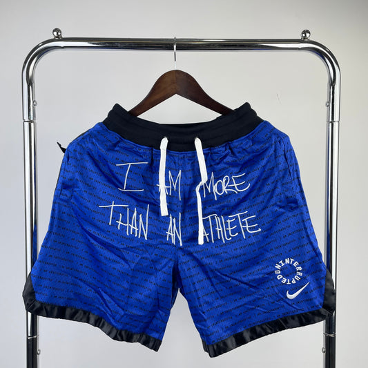 James matching shorts