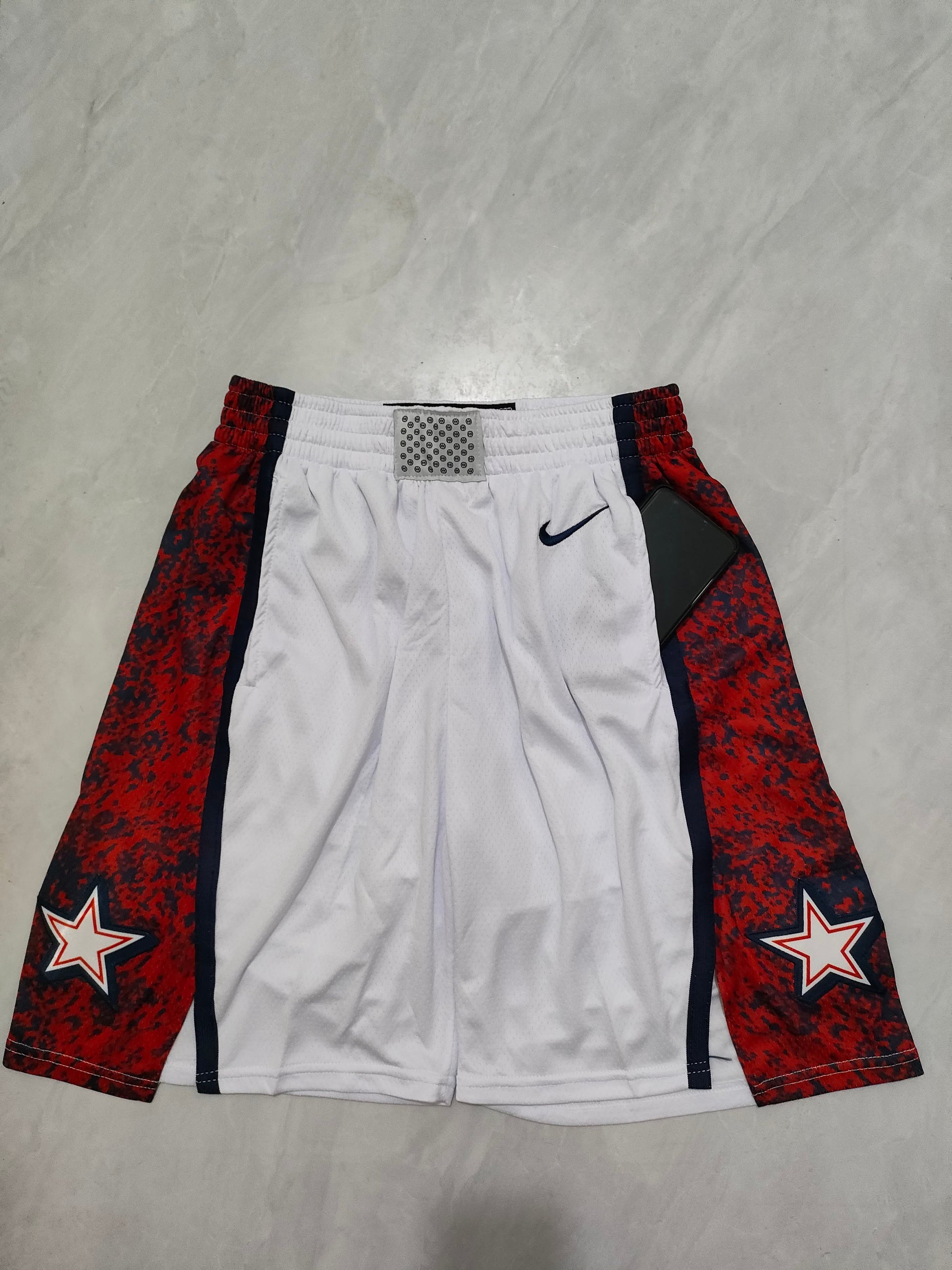 NBA American Dream 16 White Side 2 Pocket Shorts S-XXL