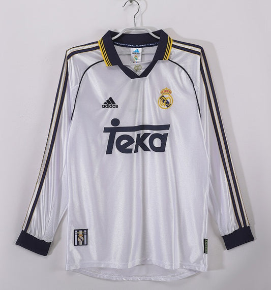 Retro 1998/00 Real Madrid home long-sleeved shirt S-XXL6